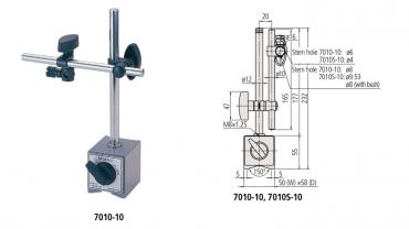 Đế từ gá đồng hồ so Mitutoyo  7010S-10